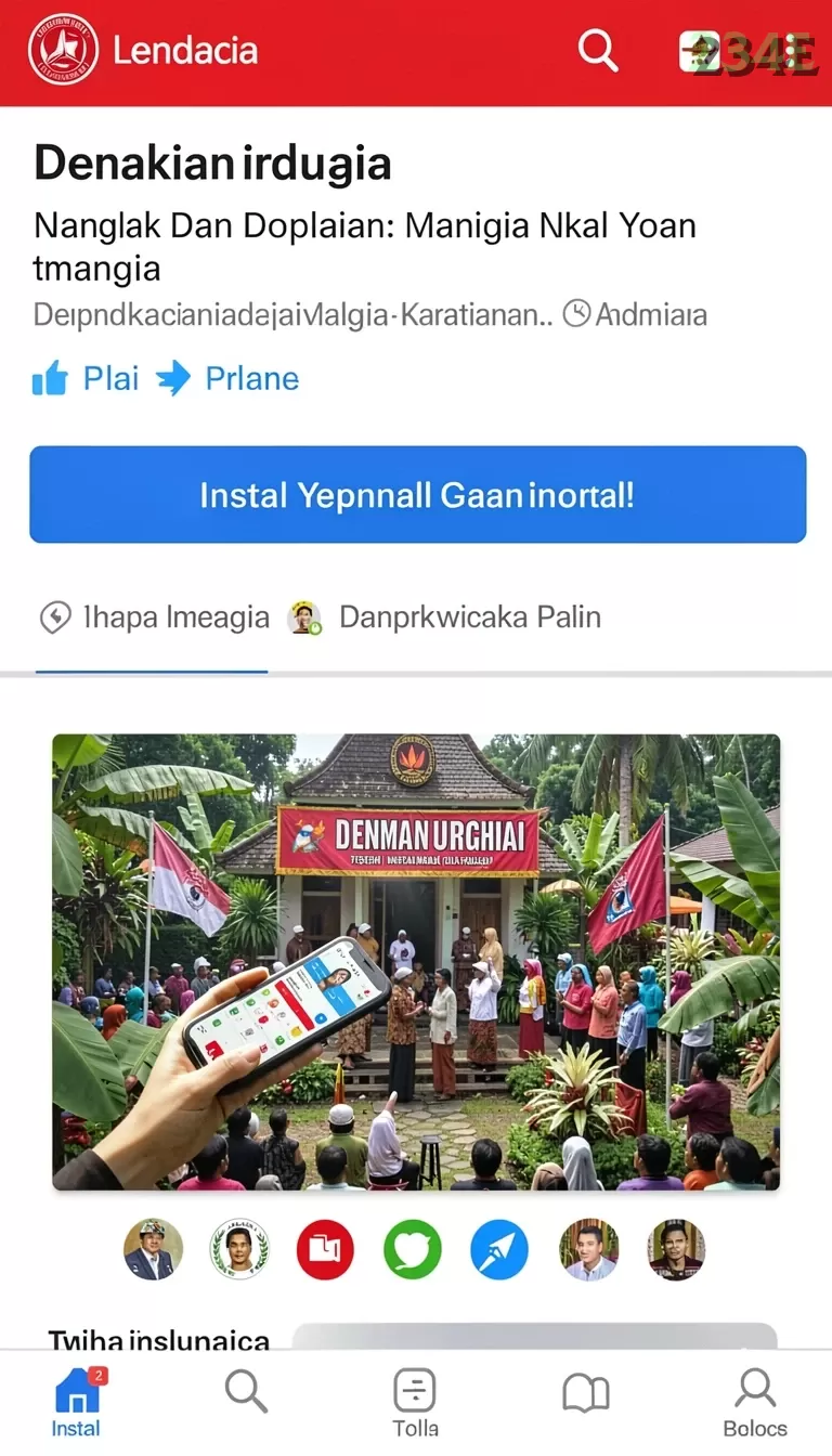 Cuplikan layar KOKITOTO — menu navigasi