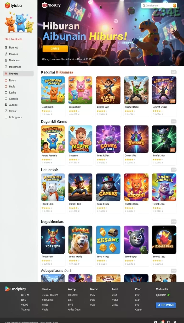 Cuplikan layar KASTOTO — menu navigasi